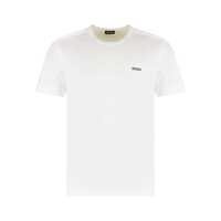 Tricouri Zegna T-Shirt Round Neck In Cotton Barbati