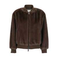 Bomber jacket P.A.R.O.S.H. Bomber Jacket In Faux Fur Femei