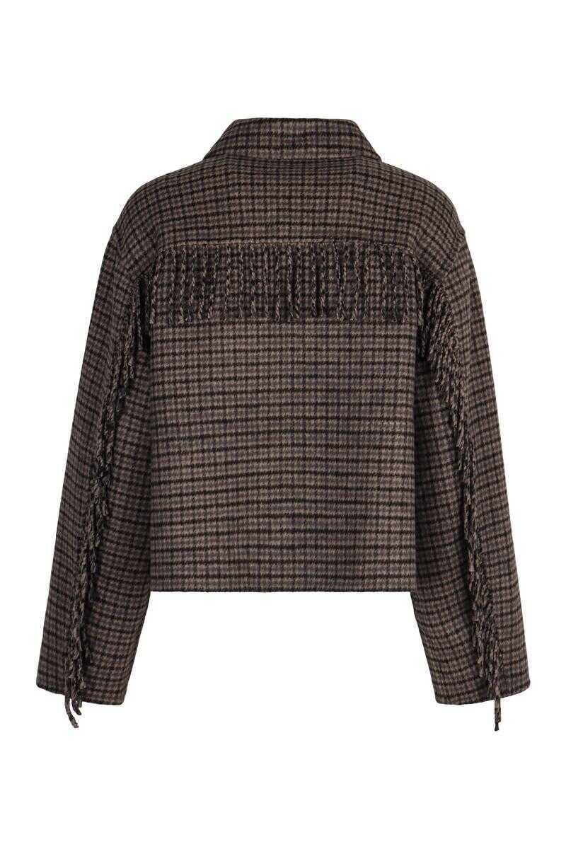 Geci P.A.R.O.S.H. P.A.R.O.S.H. Fringe Jacket MULTICOLOR Femei (BM 19169409) 2