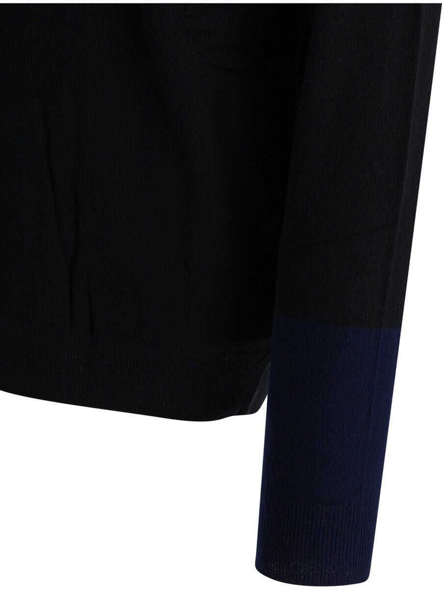 Pulovere Comme des Garons Comme Des Garons Wool Crew Neck Sweater Black Barbati (BM 19169751) 4