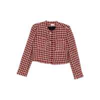 Geci Liu Jo Jacket Featuring A Houndstooth Pattern Femei
