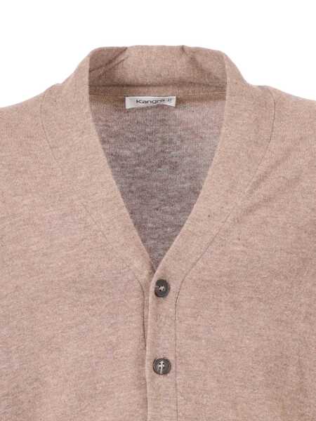 Paltoane Kangra HIGH COLLAR JACKET Beige Barbati (BM 19171812) 3