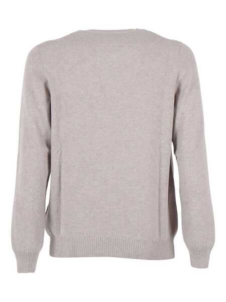 Pulovere casual SETTE FILI CASHMERE French Shoulder Crew Neck Slim Beige Barbati (BM 19171827) 2