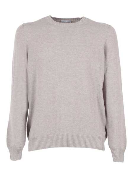 Pulovere casual SETTE FILI CASHMERE French Shoulder Crew Neck Slim Beige Barbati (BM 19171827) 1