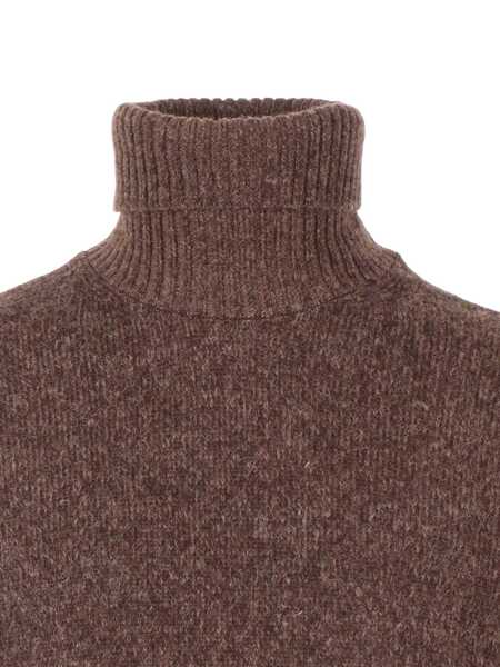 Pulovere casual SETTE FILI CASHMERE Vanis 2 F Alpaca Turtleneck Brown Barbati (BM 19171836) 3