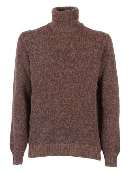 Pulovere casual SETTE FILI CASHMERE Vanis 2 F Alpaca Turtleneck Brown Barbati (BM 19171836) 1