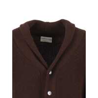 Pulovere SETTE FILI CASHMERE pentru Barbati - Cardigane SETTE FILI CASHMERE Shawl Collar Cardigan With Pockets Brown Barbati (BM 19171845) - B-mall.ro