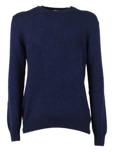 Pulovere SETTE FILI CASHMERE Alpaca Vanis 2 F Crew Neck sweater Blue Barbati (BM 19171851) 1