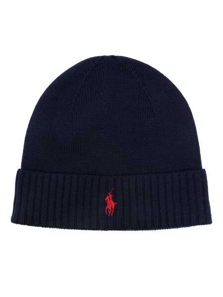 Caciuli Ralph Lauren Wool beanie Blue Barbati (BM 19172364) 1