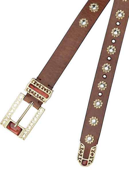 Curele Golden Goose Belt with embroidery Brown Femei (BM 19172484) 2