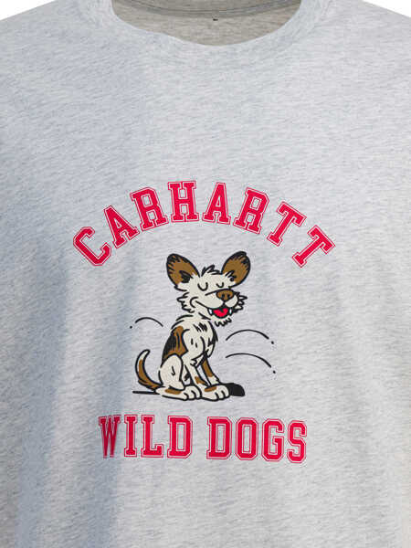 Tricouri Carhartt S/S Wild Dog T-shirt Grey Barbati (BM 19172502) 3