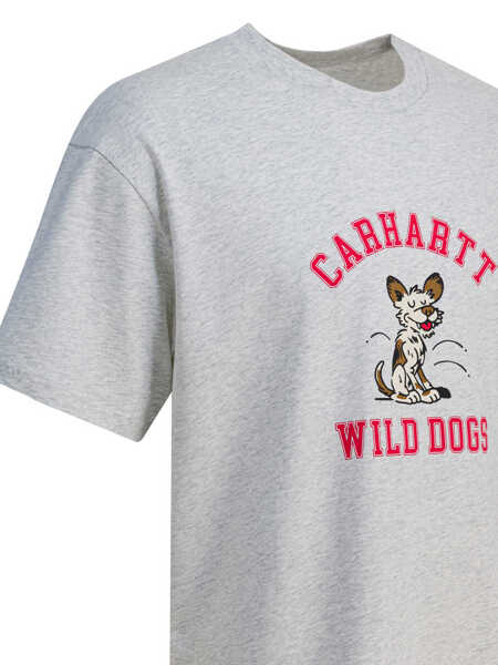 Tricouri Carhartt S/S Wild Dog T-shirt Grey Barbati (BM 19172502) 4