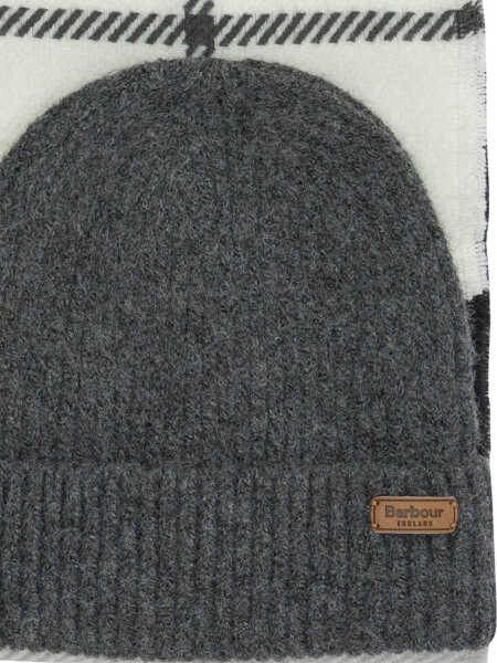 Caciuli Barbour Pendle beanie and Blair scarf set. Grey Femei (BM 19172520) 2
