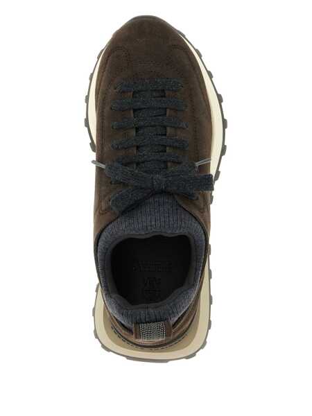 Sneakers Brunello Cucinelli Suede sneaker Black Femei (BM 19172583) 3
