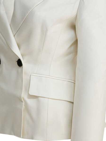 Sacouri Sandbeige Jackets & Coats White Femei (BM 19172589) 4