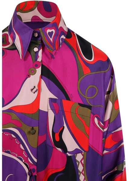 Camasi casual PUCCI Silk Shirt with Abstract Print MULTICOLOR Femei (BM 19172645) 4