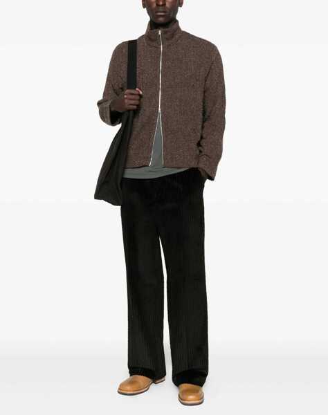 Bluze de trening OUR LEGACY Shrunken Zippered Sweatshirt BROWN Barbati (BM 19173011) 2