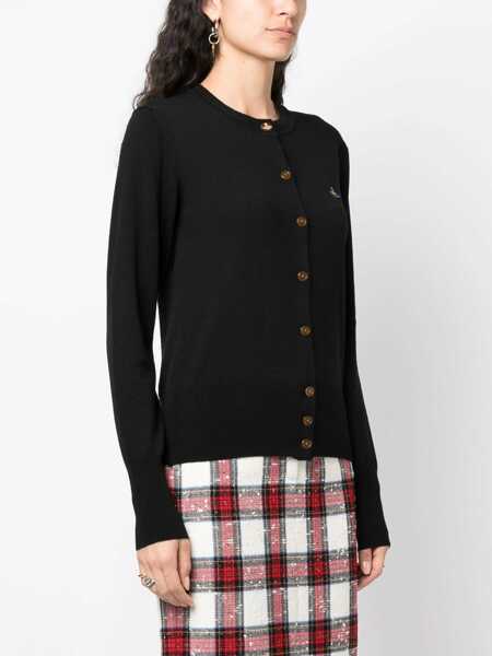 Cardigane Vivienne Westwood Cardigan Bea BLACK Femei (BM 19173035) 3