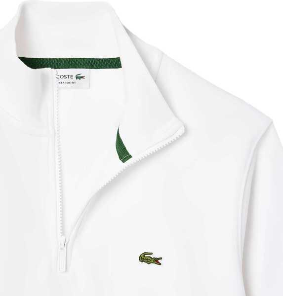 Bluze de trening Lacoste Three-Quarter Zipper Sweatshirt WHITE Barbati (BM 19173044) 2