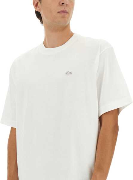 Tricouri Lacoste T-Shirt With Logo WHITE Barbati (BM 19173056) 4