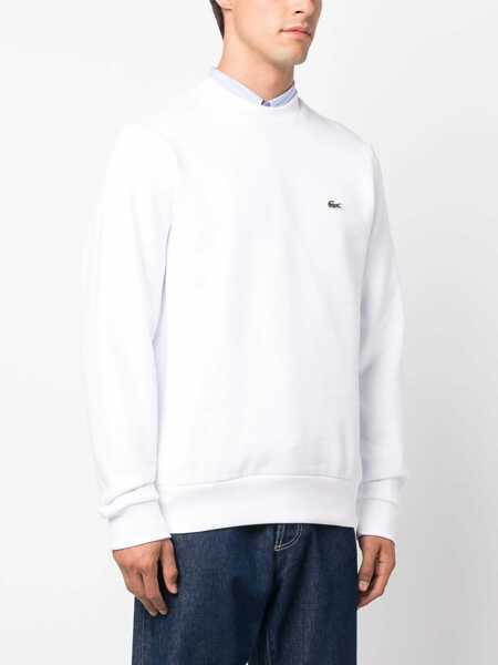 Bluze de trening Lacoste Fleece Sweatshirt With Logo WHITE Barbati (BM 19173059) 3