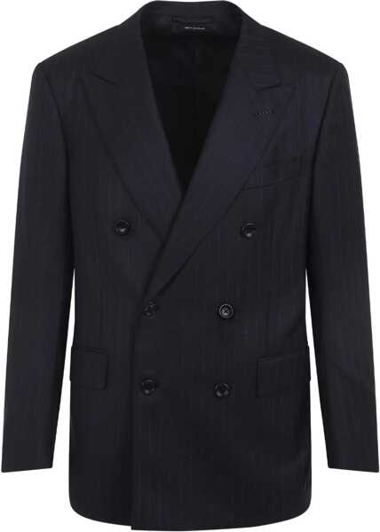 Sacouri office Tom Ford Pinstripe Jacket BLUE Barbati (BM 19173119) 1