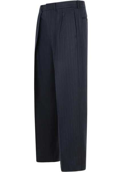 Pantaloni casual Tom Ford Pinstripe Pants BLUE Barbati (BM 19173122) 3