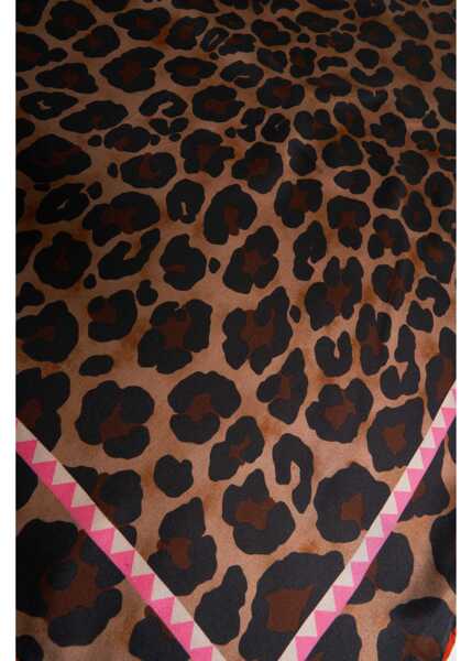 Esarfe Codello Foulard with animal-print Brown Femei (BM 19173191) 3