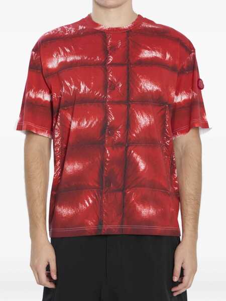 Tricouri Moncler X Asap Rocky Trompe Loeil T-Shirt RED Barbati (BM 19173347) 1
