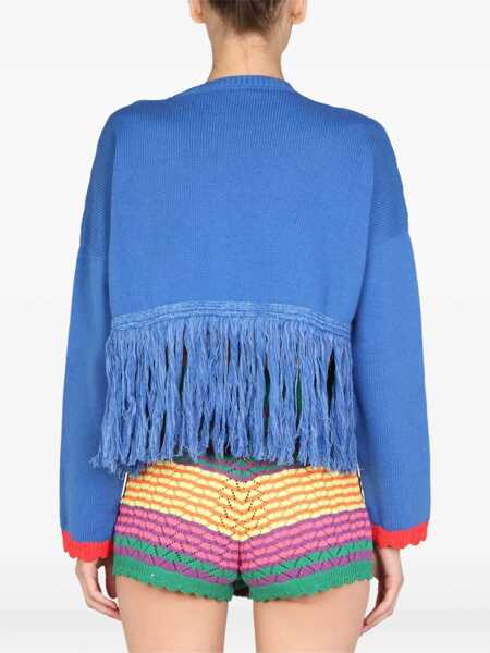 Pulovere GALLO 1927 Logo Embroidery Sweater BLUE Femei (BM 19173371) 3