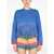 GALLO 1927 Logo Embroidery Sweater BLUE