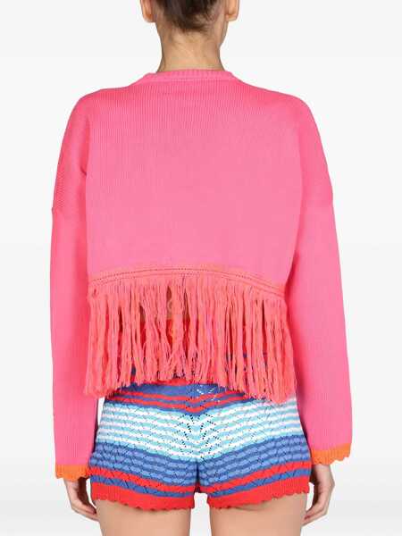 Pulovere GALLO 1927 Logo Embroidery Sweater FUCHSIA Femei (BM 19173440) 4