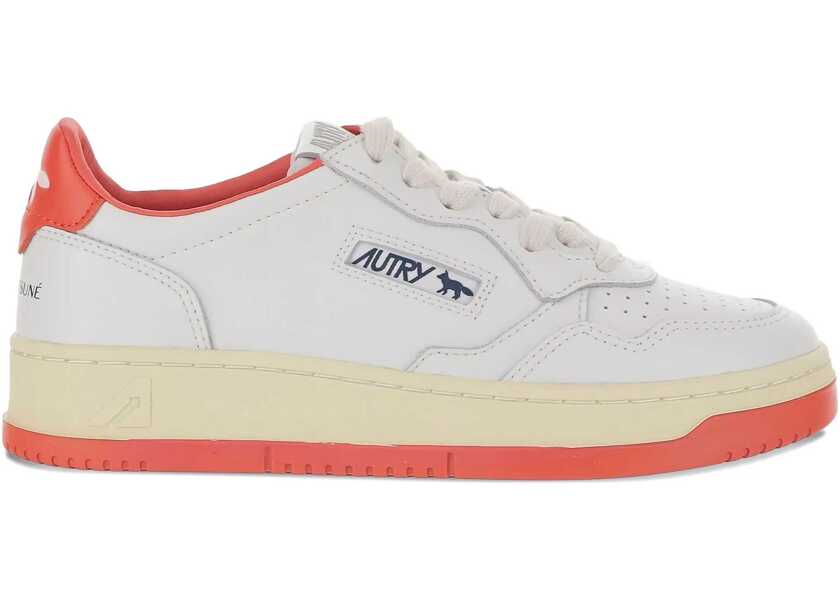 Sneakers Autry X Maison Kitsune Medalist Low Sneaker WHITE Femei (BM 19173446) 1