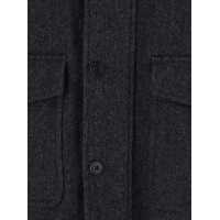 Imbracaminte After Pray pentru Barbati - Geci After Pray Classic A-2  Grey Jacket With Classic Collar And Front Button And Zip Closure In Wool Blend Stretch Man GREY Barbati (BM 19174053) - B-mall.ro