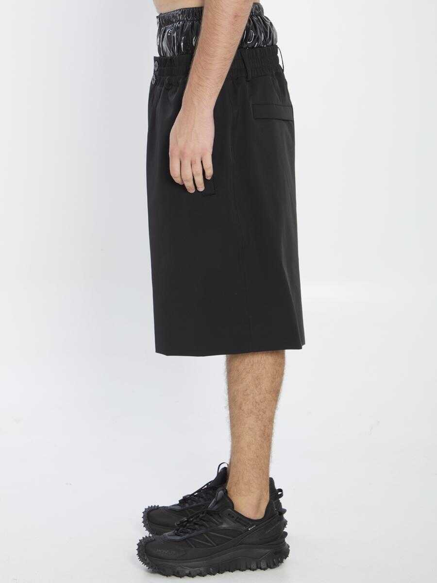 Pantaloni Moncler X Asap Rocky Awge Bermda Shorts Black Barbati (BM 19174530) 3