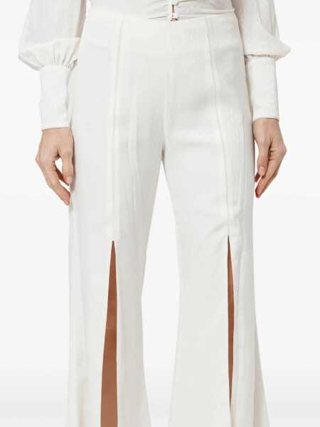 Pantaloni casual ALEXIS Alexis Sloane Pants With Slits WHITE Femei (BM 19174881) 4