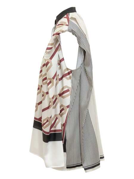 Topuri Calcaterra Calcaterra Sleeveless Top Beige Femei (BM 19175301) 3