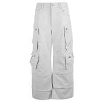 Pantaloni casual Fermas.Club Leather Cargo Pants Femei