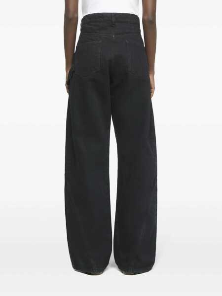 Pantaloni casual JW Anderson JW Anderson Twisted Workwear Jeans Black Femei (BM 19176339) 4
