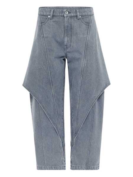 Pantaloni casual JW Anderson JW Anderson Cropped Sculptural Jeans LIGHT GREY Femei (BM 19176342) 1