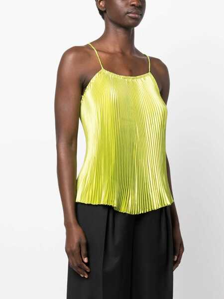Topuri LIDEE LIdee Deep Neckline Top GREEN Femei (BM 19176486) 3