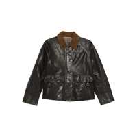 Geci The Jack And Jackie Leathers 'Glamis' Brown Leather Jacket Femei