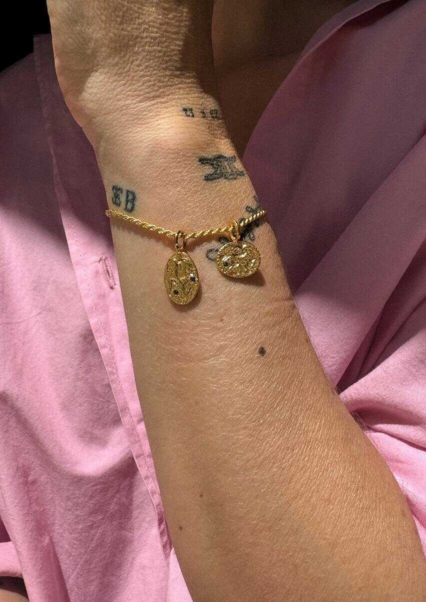 Bratari Hermina Athens Hermina Athens Knossos Charm & Phaistos Cord Bracelet Accessories GOLD Femei (BM 19177485) 2