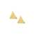 Hermina Athens Hermina Athens Kressida Pyramis Large Pin Earrings Accessories GOLD
