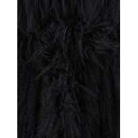 Geci Numero Otto Dama - Paltoane Numero Otto Black Fur Coat With Round Neck And Long Sleeves In Fur Woman Black Femei (BM 19177749) - B-mall.ro