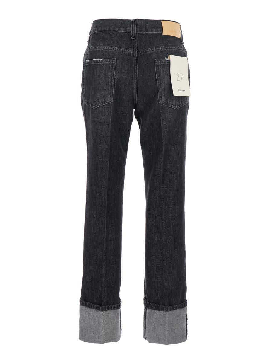 Blugi MERCI Blue Jeans With Belt Loops And Logo Patch On The Rear In Denim Woman BLUE Femei (BM 19177818) 2