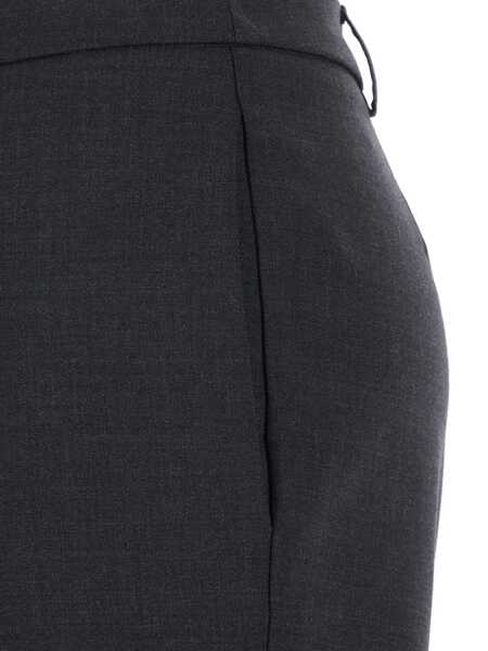 Pantaloni casual MERCI Grey Pants With Belt Loops And One Rear Welt Pockets In Fabric Woman GREY Femei (BM 19178289) 3