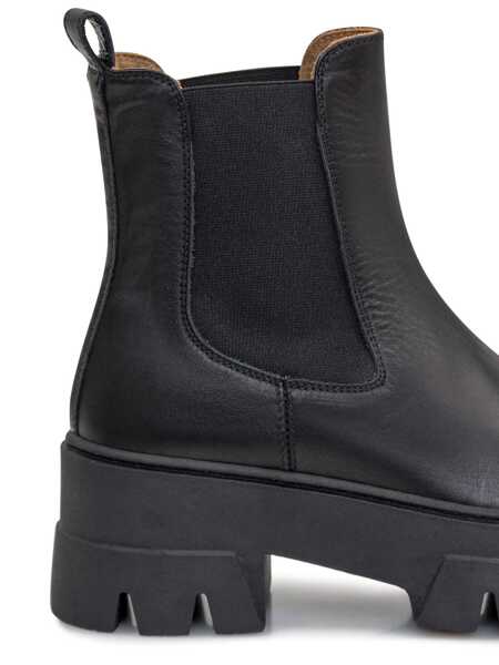 Bocanci Ennequadro Ennequadro Leather Boot Black Femei (BM 19178304) 4