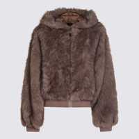 Geci Lou Andrea Beige Fur Jacket Femei