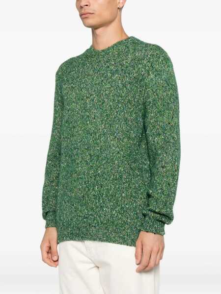 Pulovere Scaglione Scaglione Green Knit Crewneck In Wool GREEN Barbati (BM 19179522) 3